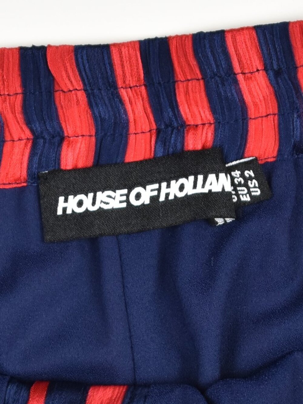 House of Holland Red & Navy Stripe Pyjama Style Trousers - 2 - Picture 8 of 8